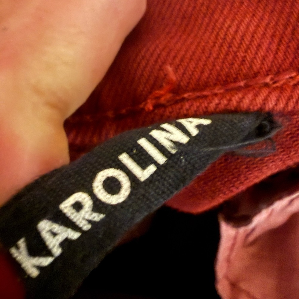 GRLFRND Women's Red Ankle Jeans - Picture 7 of 7
